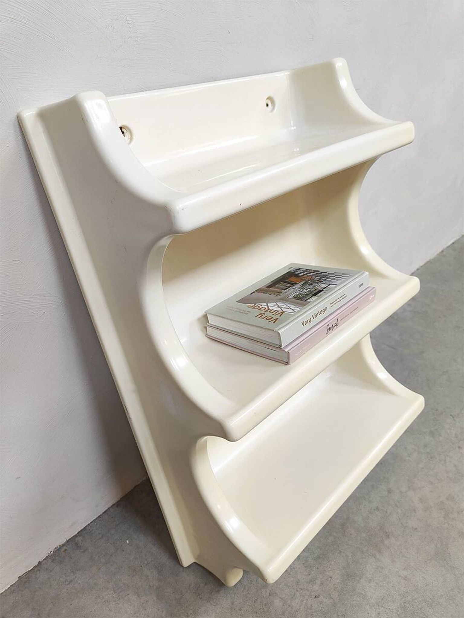 Étagère murale Space Age en plastique thermoformé, années 1970