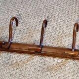 Baumann 5-hook bistro wall coat rack from the 30s
