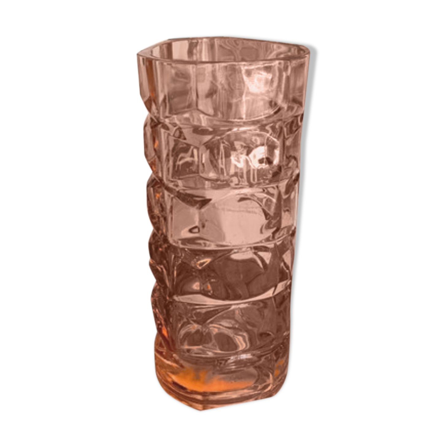 Luminarc vase model Windsor pink 1970
