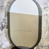 Large oval mirror by Veca, Italy, 1970s