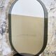 Grand miroir ovale par Veca, Italie, 1970s