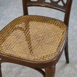 Pair of Art Nouveau bentwood chairs attributed to Koloman Moser for Jacob and Josef Kohn 1890/1910