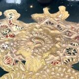 Satsuma porcelain vase from Japan and XIXth century gilded metal