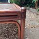 Table basse carré en rotin