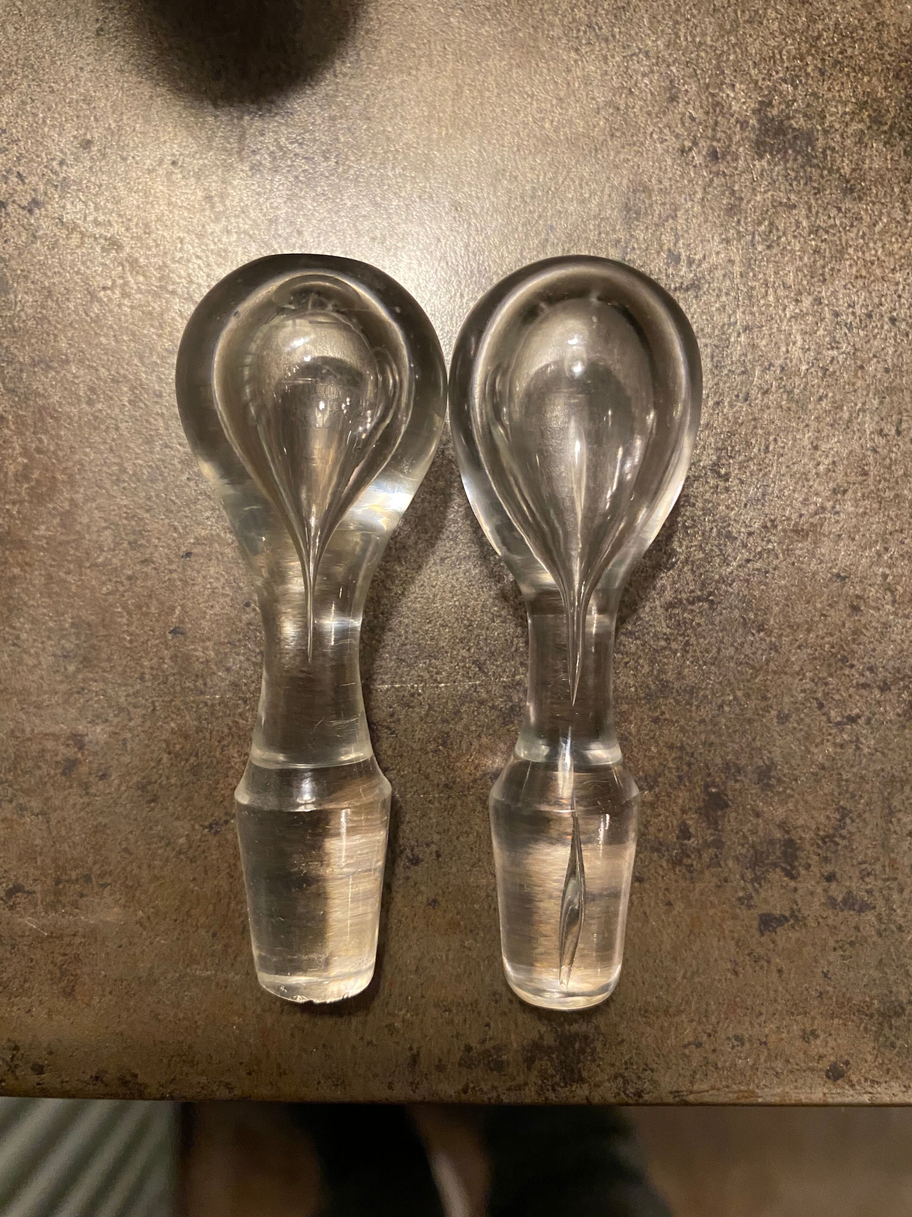Former servant oil and vinegar silver and cut glass