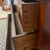 Empire chest of drawers, early 19th century period in mahogany veneer