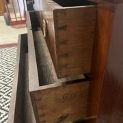 Empire chest of drawers, early 19th century period in mahogany veneer