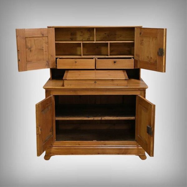 Meuble de Commerce en Pitchpin avec Pupitre – 1920