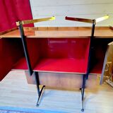 Cantù Italian Bar, wood and brass by Luigi Scremin