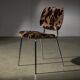 Chaise en fausse fourrure imprimée