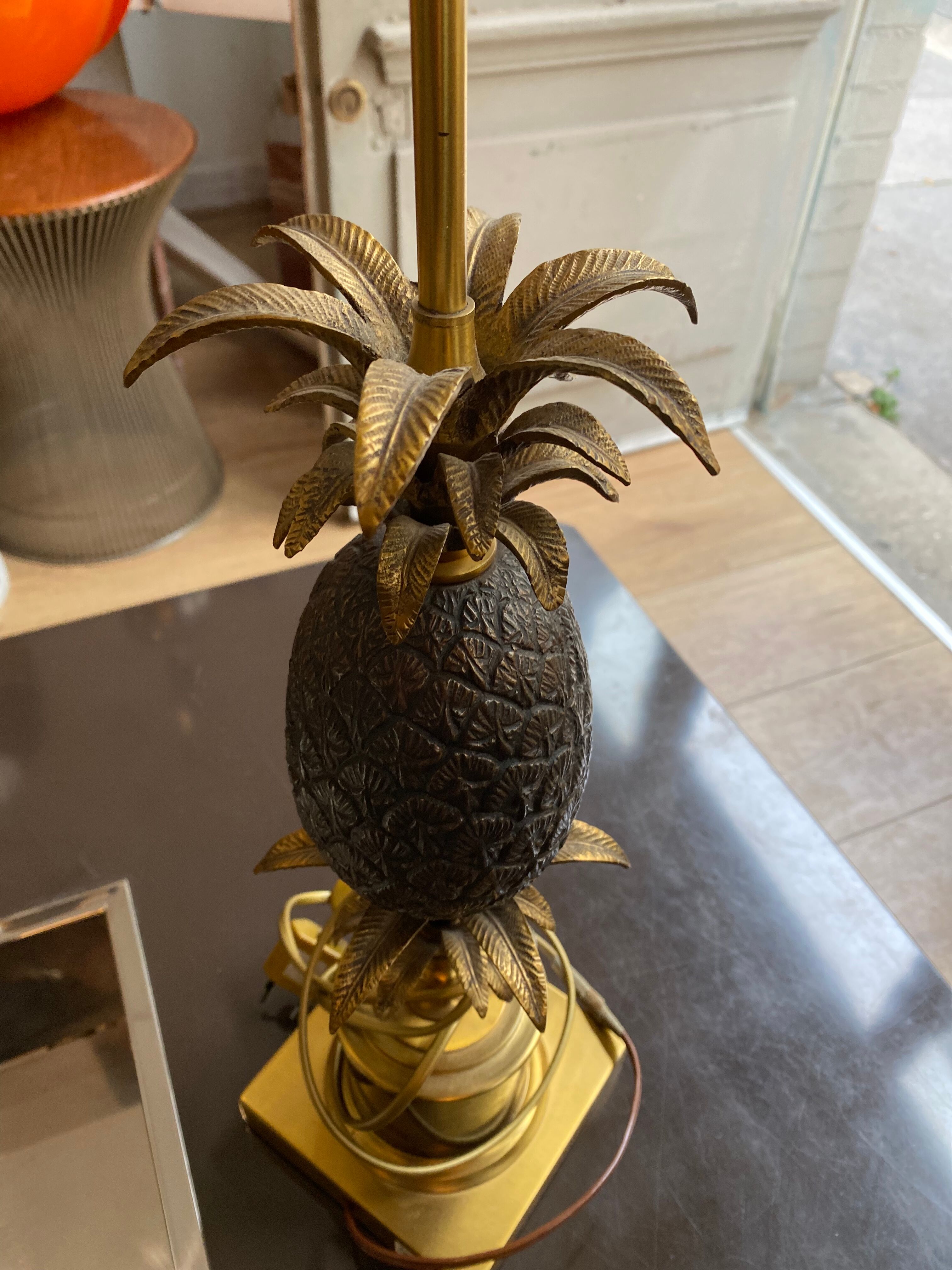 Palm lamp brass