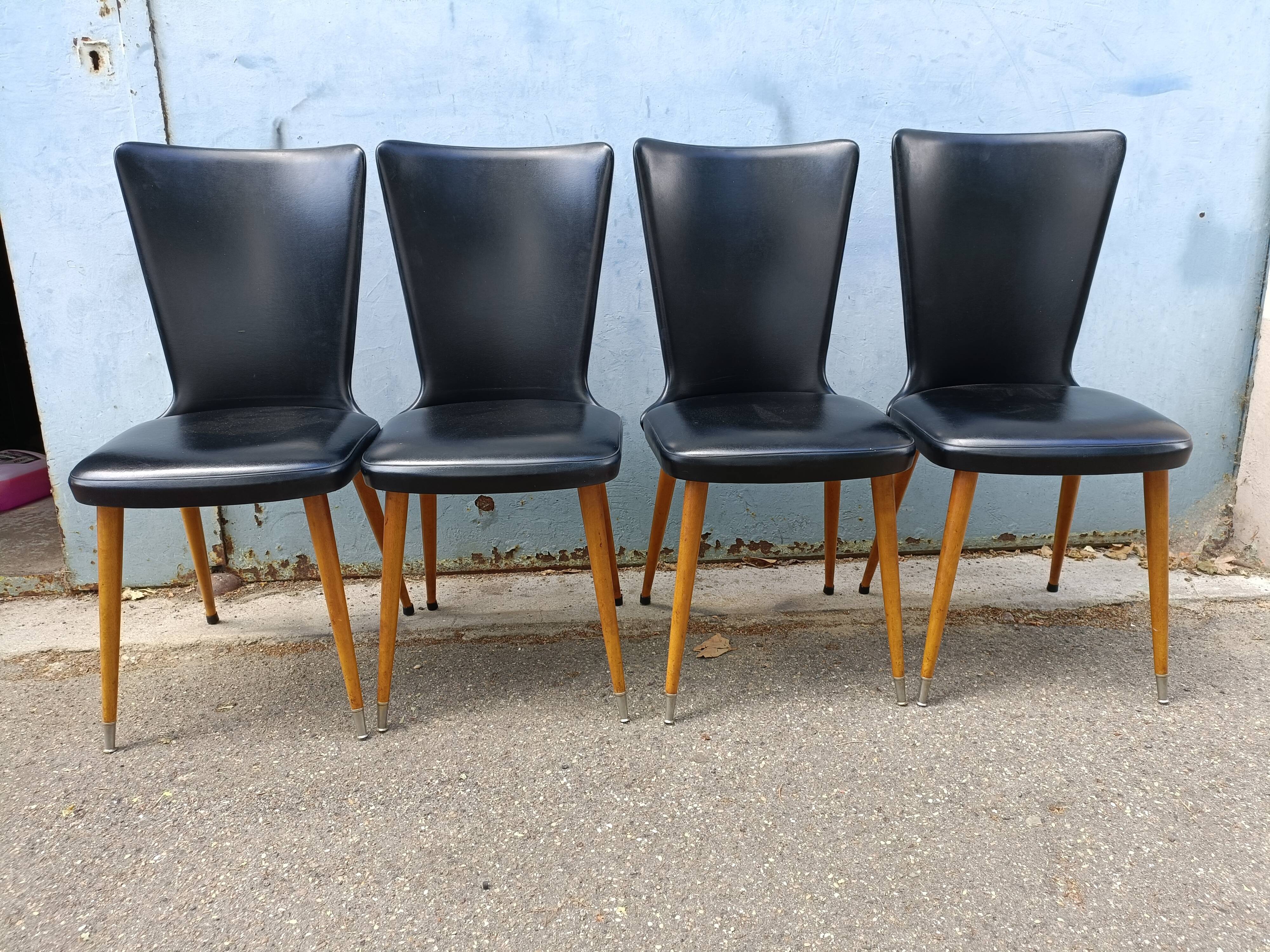 Lot of 4chaises Bauman essor
