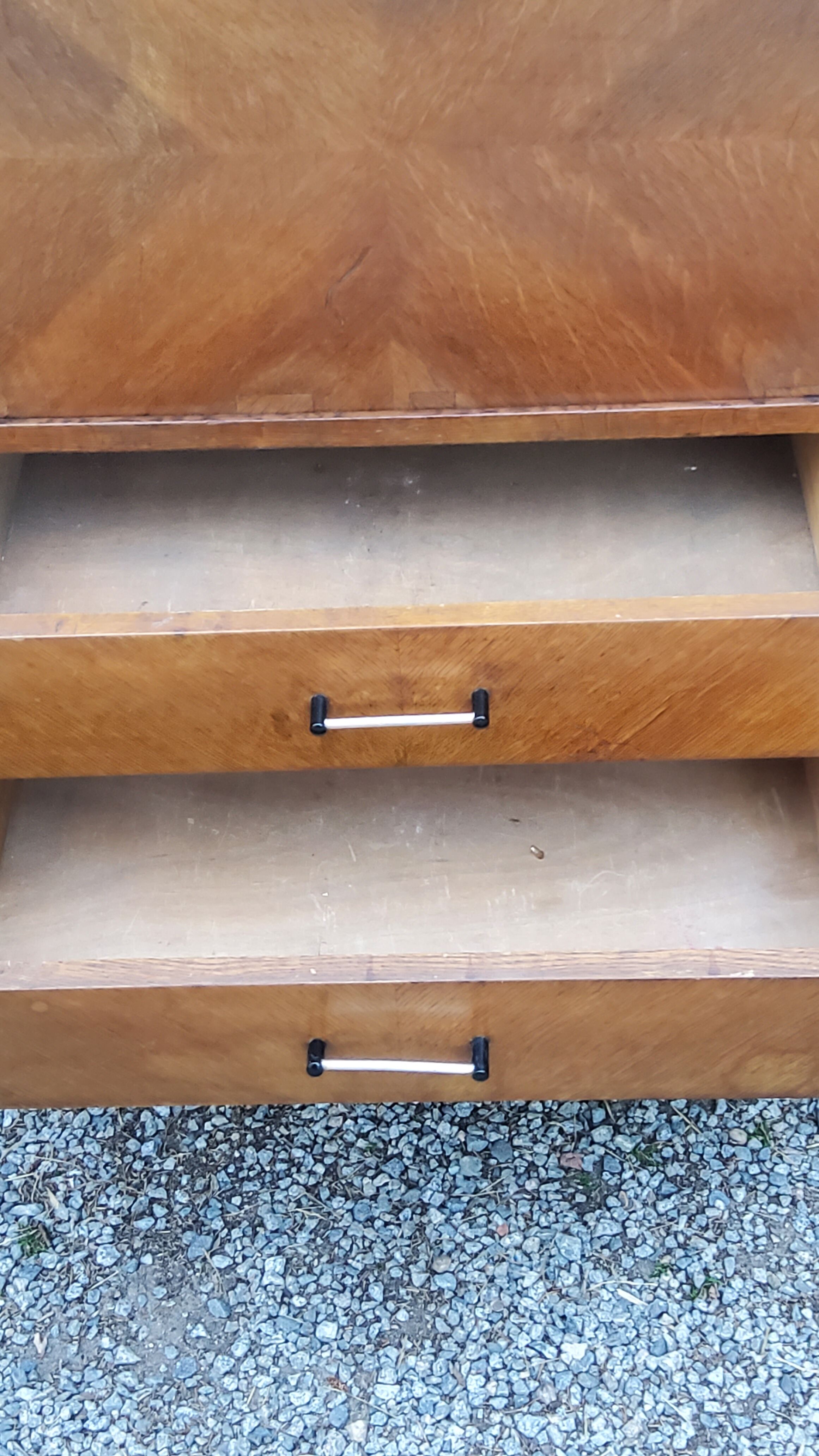 Vintage gold oak row feet compass from the 50s