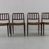 Danish design dining chairs by Niels O. Møller