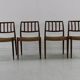 Danish design dining chairs by Niels O. Møller