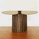 Brutalist brass table lamp