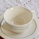 Vintage ceramic coffee cups Salins geometric design