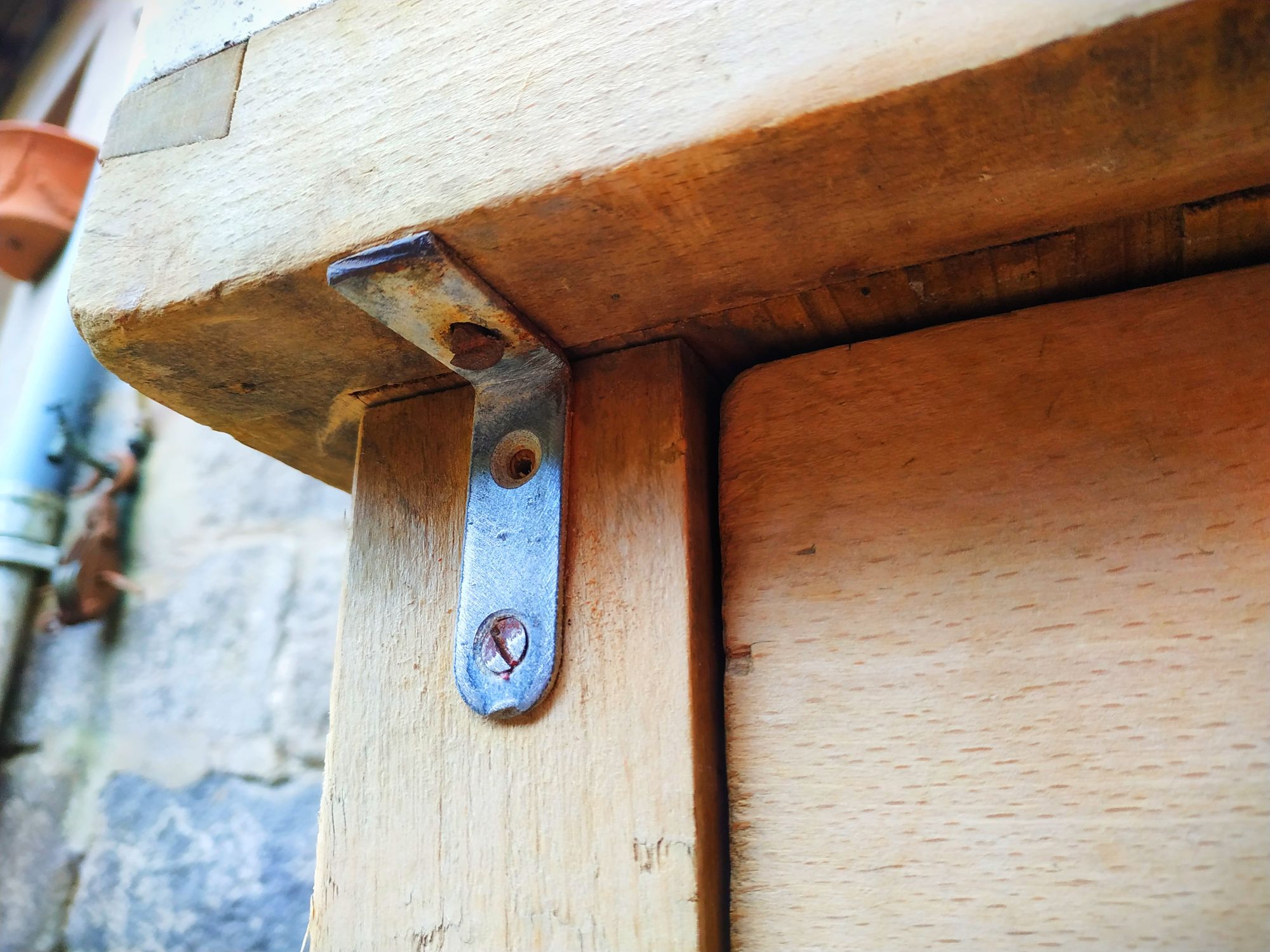 Old butcher's bill in solid beech