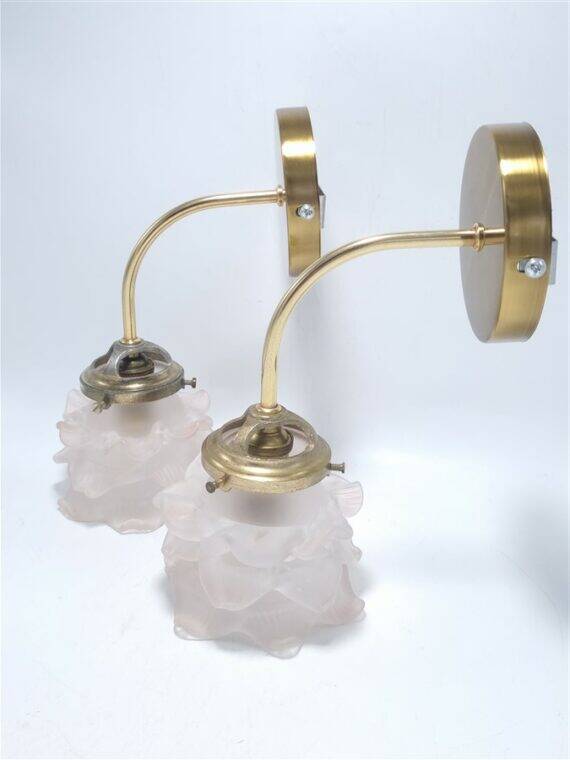 Glass paste wall lights