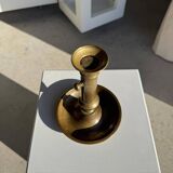 Large adjustable antique gold candlestick H20 D10