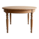 Antique round dining table made of solid wood