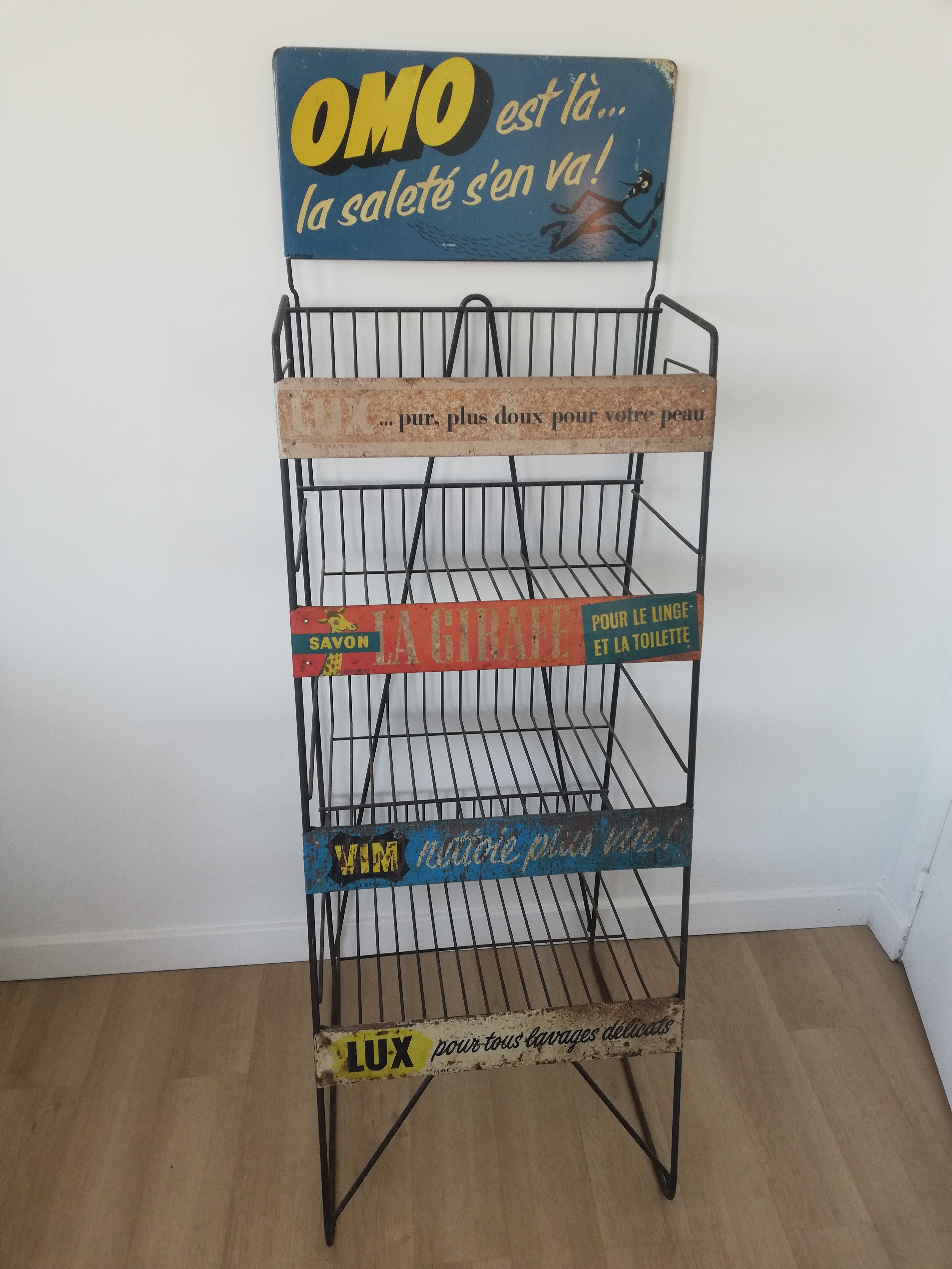 Industrial advertising shelf