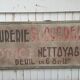 former big wooden advertising sign