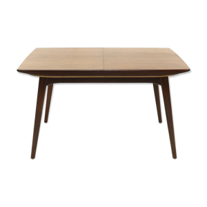 Table à manger extensible en teck par Louis van Teeffelen pour WeBe, années 1950
