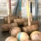 Old wooden croquet game