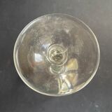 6 Large glasses 1/2 guilloché crystal – Art Nouveau