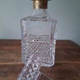 Carafe en cristal et laiton doré