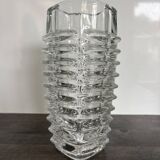 Brutalist vase František Vízner - Sklo Union Rosice (1963)
