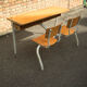 School desk vintage for Kids 2 seater
