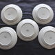 5 old dessert plates decorated with saint clement's dabbling fruit
