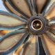 Metal flower wall light