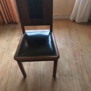 Lot de 5 chaises Art deco + une avec pied cassé