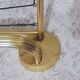 Gold aluminum and and pvc ropes wall coat rack