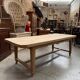 Grande table en orme milieu XXème