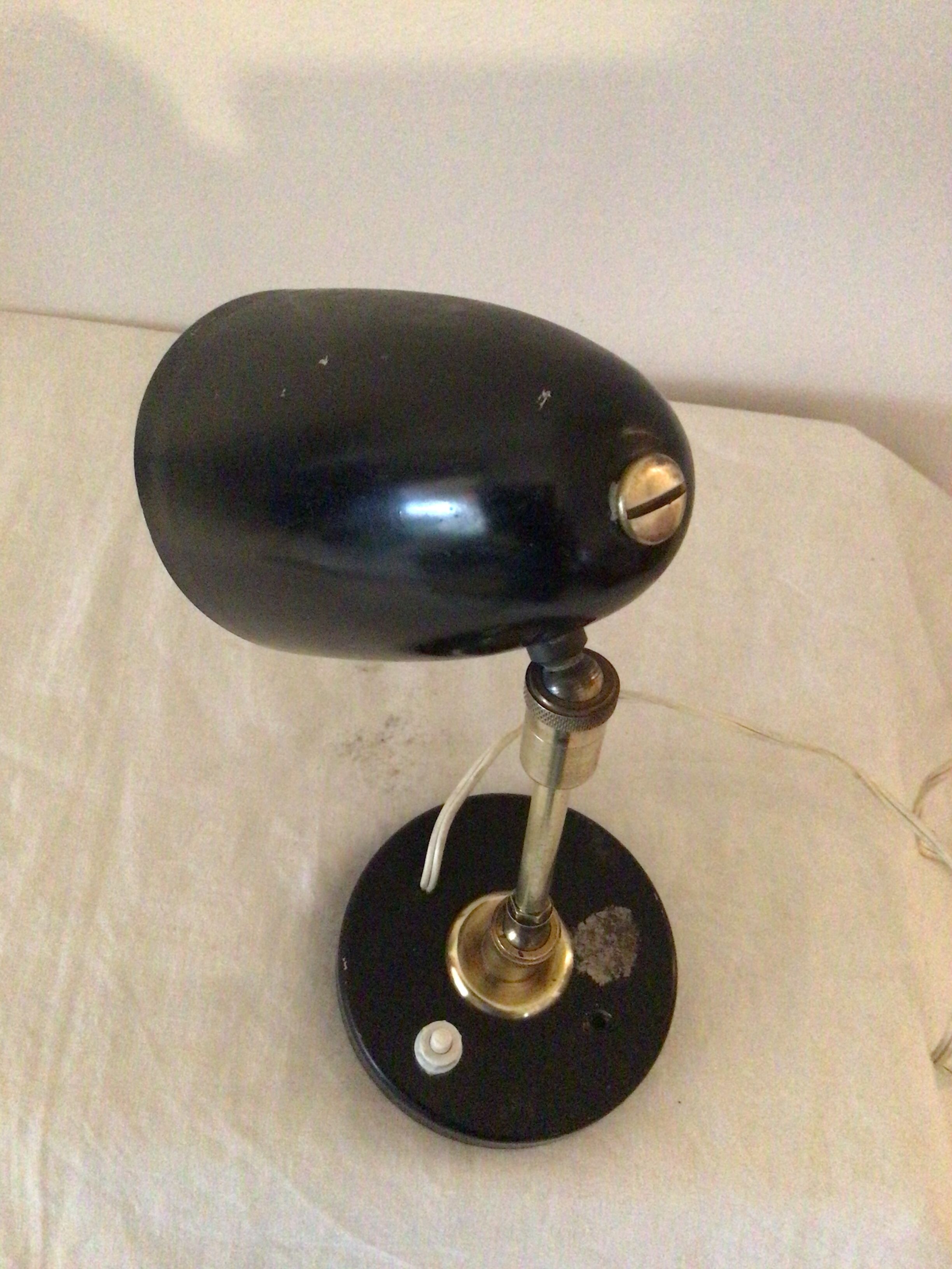 Vintage black articulated lamp