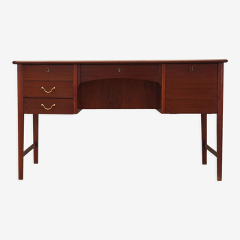 Bureau en acajou, design danois, années 1970, production: Danemark