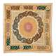 Vintage hand-embroidered tablecloth 128x131 cm