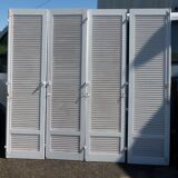 Suite of 4 wooden shutters