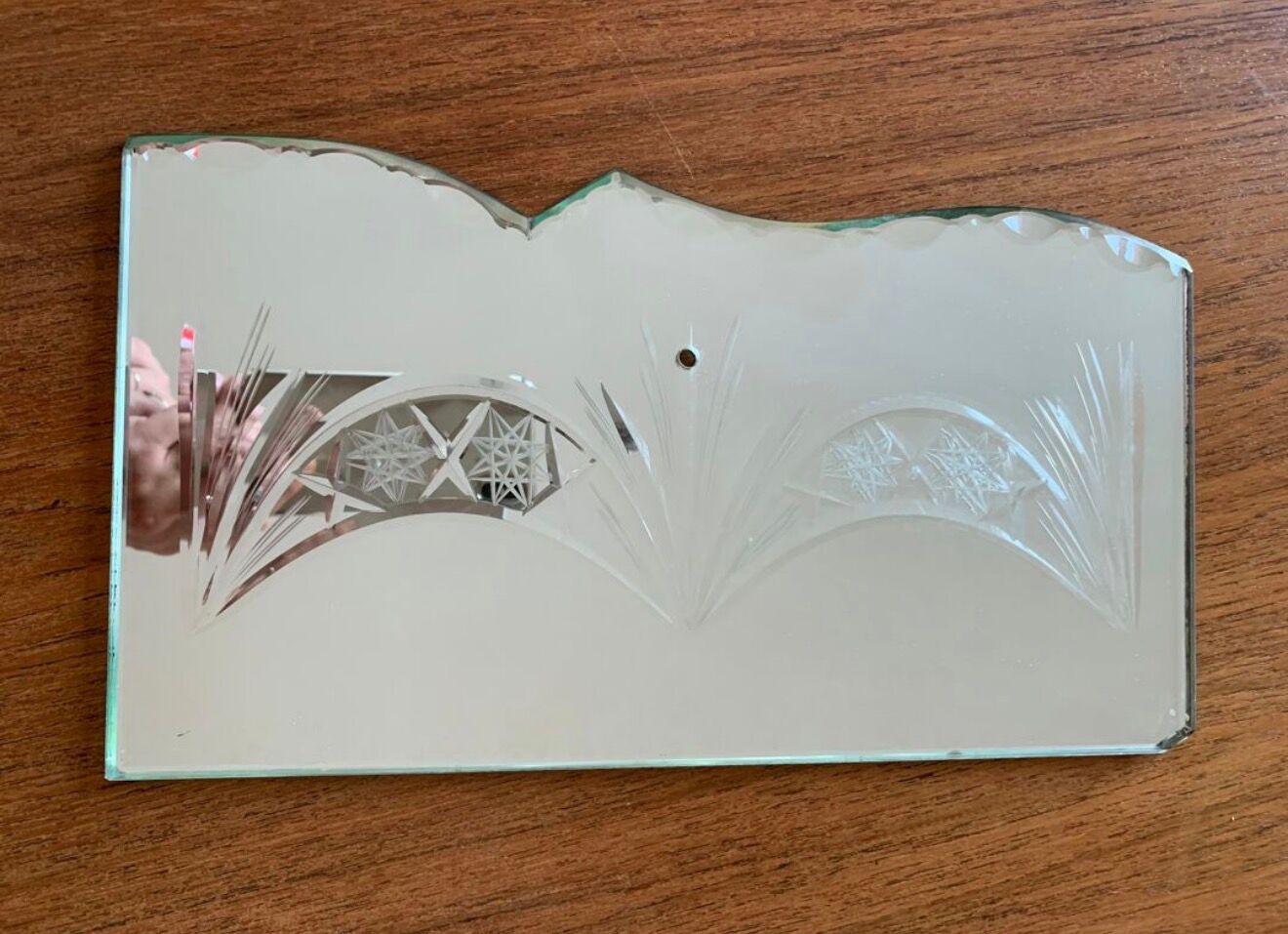 Large antique Art Deco Venetian mirror 203x100