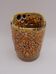 Vase Emaux miel vintage