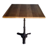 14 Bistro table(s) 60/60cm solid wood top pedestal table
