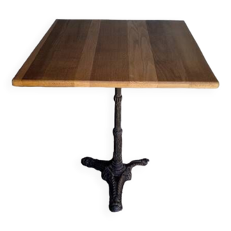 14 Table(s) bistrot 60/60cm plateau bois massif gueridon