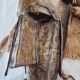 African mask from Mali of the N'Tomo tribe of Marka covered in engraved brass.