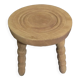 Tabouret bois massif pieds tripode aéro-gommé