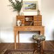 Magnificent Art Deco style secretary desk in old wood