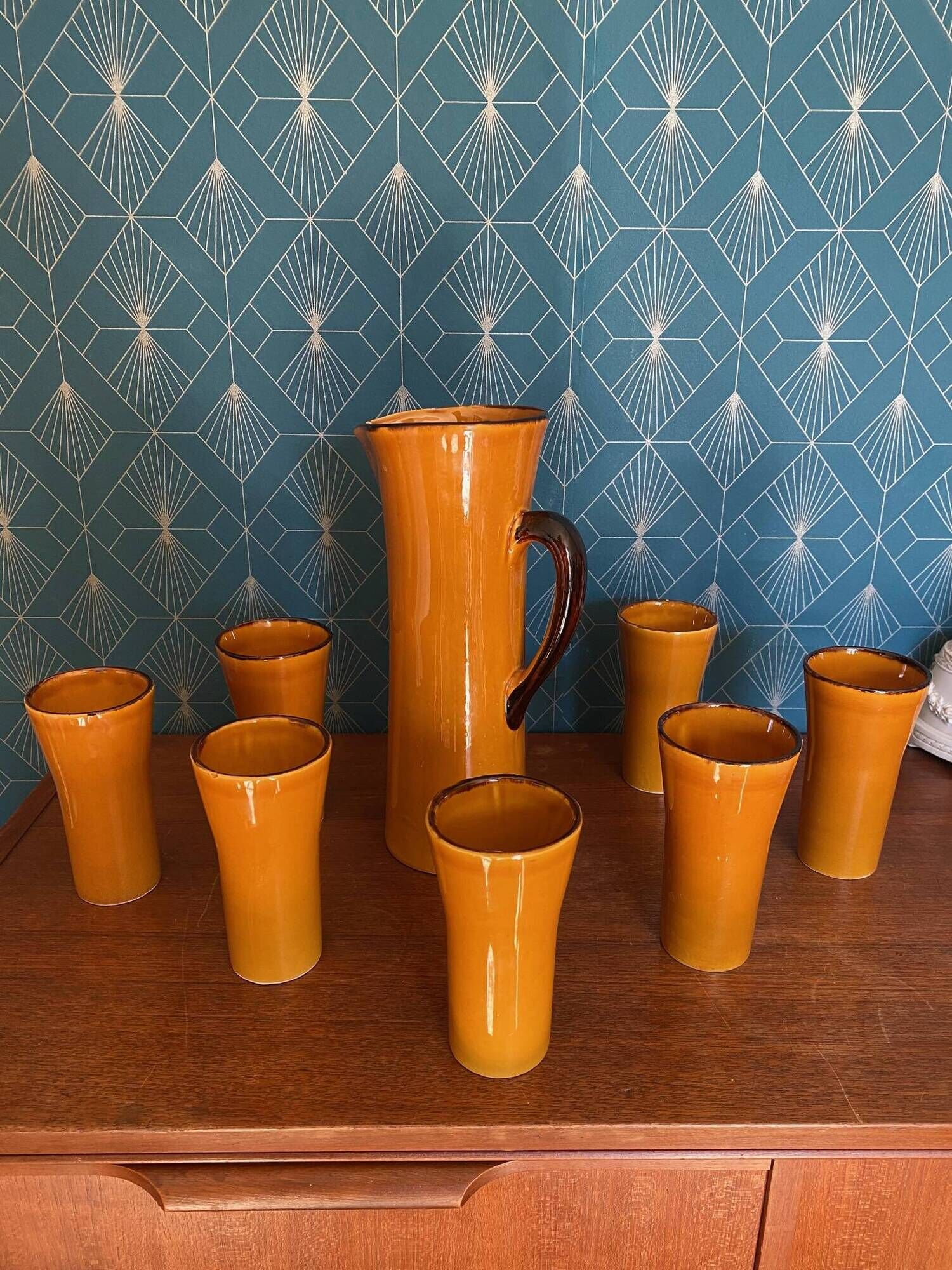 Retro Orangeade Service "Gladys" – Claude Paci (1950s/60s)